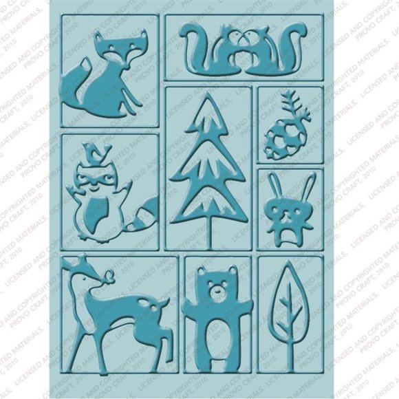 Cuttlebug 4-pc embossing folders - GIVE A HOOT - Picture 6 of 9